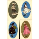 Art Deco Fansy Dressed Girls Set