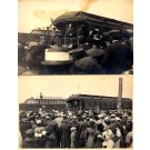 President Taft Giving Speech from Train Real Photo