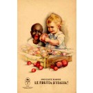 Black Advert Fruits Poster Italian