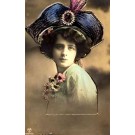 Lady Hat Camomile RP Hand-Tinted Novelty