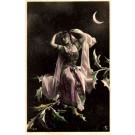 Fairy Moon Hand-Tinted Real Photo French