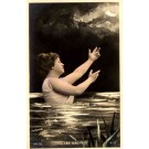 Mermaid Hand-Tinted Real Photo French