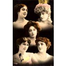 Girls Hand-Tinted French Real Photo