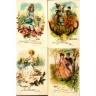 Twelve Months Art Nouveau Children Set