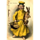 Yellow Kid Rabbit Umbrella Easter