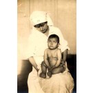 Nurse & Child French Real Photo