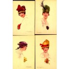 Set of Six S. Bompard Lady Glamour