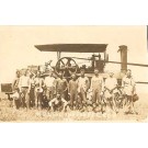 Steam Tractor Crew Real Photo