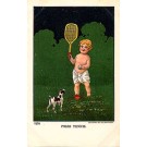 Tennis Boy Dog