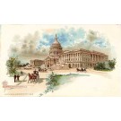 Capitol Washington D.C. Horse-Drawn Wagon Pioneer