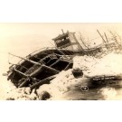 Wreck of Boat Real Photo