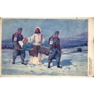 Red Cross Orderly Jesus Comforting Wounded WWI