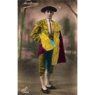 Bullfighter Toreador Tinted Real Photo Postcard