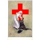 Nurse Leaning Towards Wounded WWI