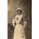 Young Red Cross Nurse WWI Real Photo