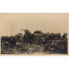 Wrecked Train Dellvale Kansas Real Photo