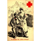 Red Cross Nurse Bandaging Wounded WWI