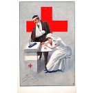 Wounded Nurse Writing Letter WWI