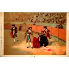 Bullfighting Scene of Defeated Bull Toreadors