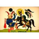 Persian Sid Ali Pasha on Horse Killing Enemy