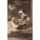 Nurse Feeding Wounded from Spoon WWI RP