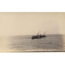 Wrecked Foundering S. S. Edith in North Pacific RP