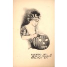 Women Holding Jack-o-Lantern