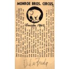 Elephant Monroe Brothers Circus Postal