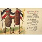 Potato Bread Dressed in Military German Hats Poem