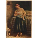 Young Mother Nursing Baby by Bed