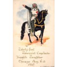 Knight on Horse Knights Conclave 1910 Chicago