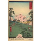 Mount Fuji View from Asuka Yama Woodblock