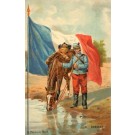 Water Drinking Horse Hussar French Flag