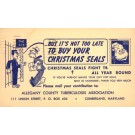 Advert Christmas Seals Anti-Tuberculosis Postal