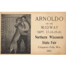 WI Chippewa Falls 1907 Fair Cheetah Tammer