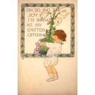 Volland #1558 Child Holding Pot with Flower Lily