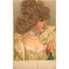 Fancy Dressed Lady with Real Hair