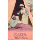 WWI Patient Nurse Pouring Medicine Poem