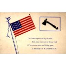 President Washington Patriotic Poem Novelty