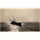 Shipwreck of Ocean Liner Edith Real Photo