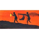 Men Carrying in Dusk