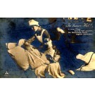Nurse by Wounded WWI Poem Real Photo