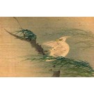 Bird on Branch Japanese Wooden