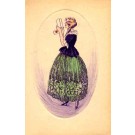 Long Hair Lady Reading Letter