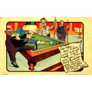 Billiards Player Comic