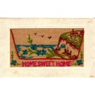 Birds in Sky Cliff Embroidered Silk