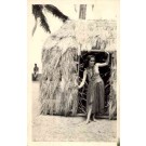 Hula Girl by Grass Shack Real Photo