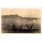 Hawaii Canoeing Team Real Photo