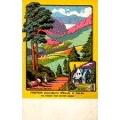 Trefriw Wales Resort Travel Poster