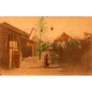 Village Hand-Tinted Japanese